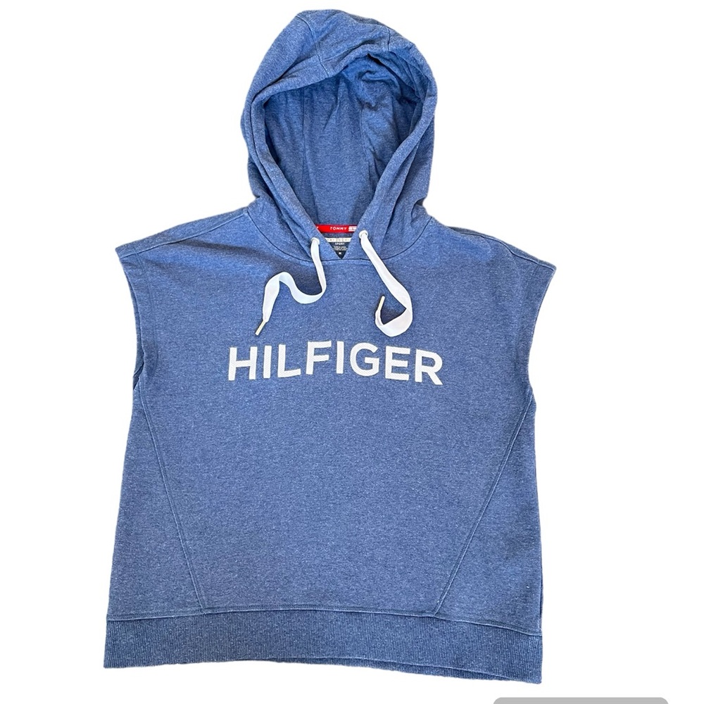 Tommy Hilfiger Women’s Sport Sweatshirt Hoodie Sleeveless Pullover Embroidered M